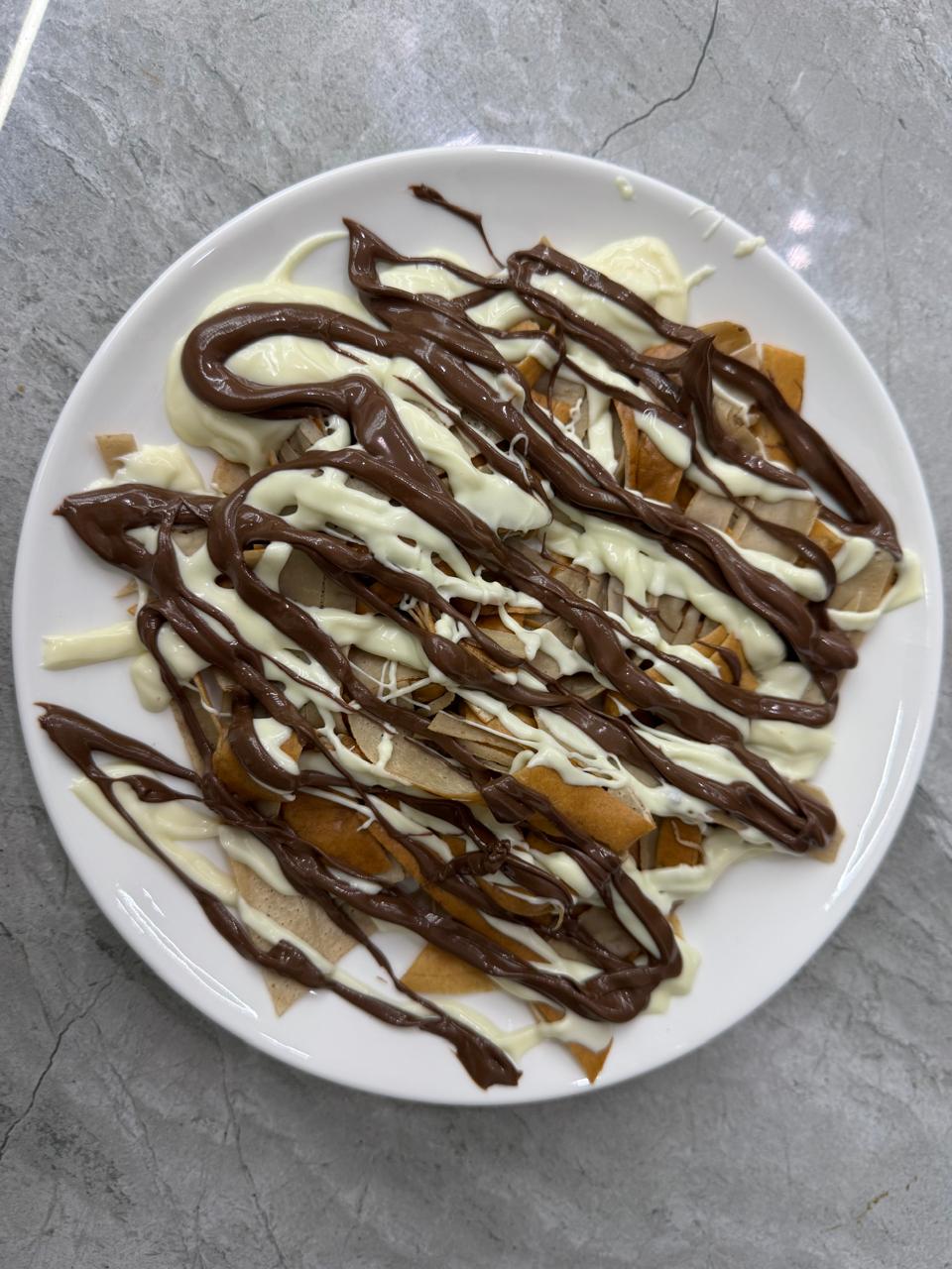 Fettuccine Nutella White Crepe